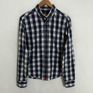 UnTUCKit Slim Fit Shirt Mens M Long Sleeve Button Down Check Preppy Ivy League